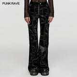 Leather Flared Pants