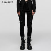 PUNK rubberized mesh Pants