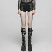 Punk Metal ring shorts