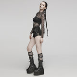 Punk Metal ring shorts