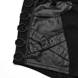 Punk Metal ring shorts
