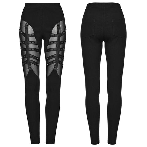 Punk Sexy split hollow leggings