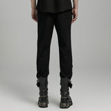 PUNK Irregular Structure Hollow Pants