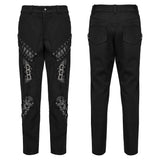 PUNK Irregular Structure Hollow Pants