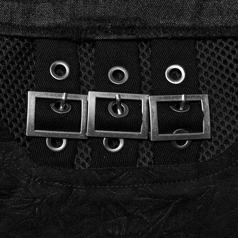 PUNK Irregular Structure Hollow Pants