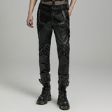 PUNK Creative Structural Handsome Pants