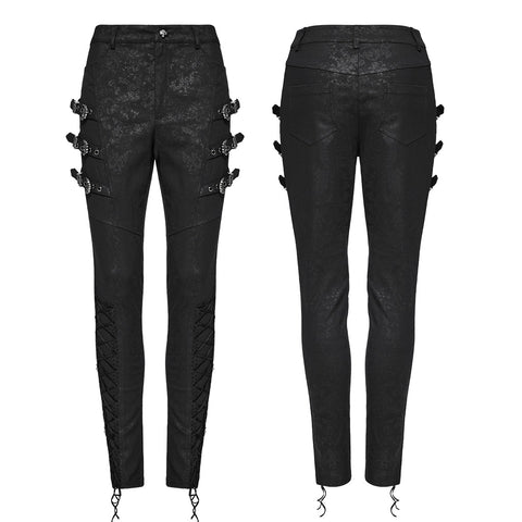 Goth retro metal leggings