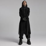 Dark punk hanging crotch pants