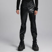Punk minimalist leather pants