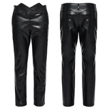 Punk minimalist leather pants