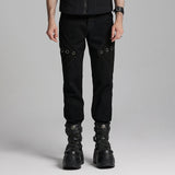 Punk handsome denim pants