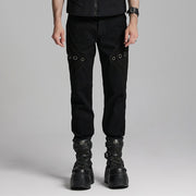 Punk handsome denim pants