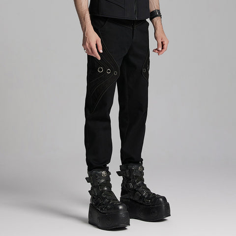 Punk handsome denim pants