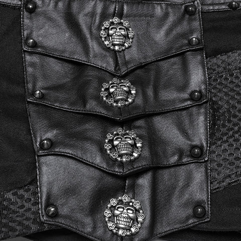 Punk armor fragments shorts