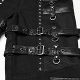 Metal punk stretch pants