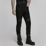 Punk structure tight pants