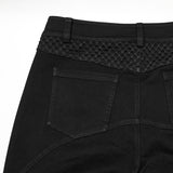 Punk structure tight pants