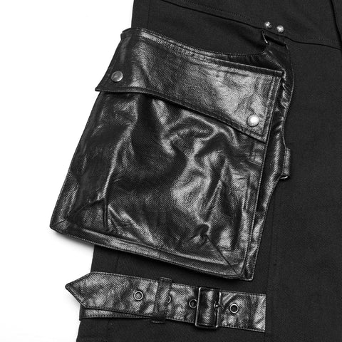 Punk oversized wrinkled shorts