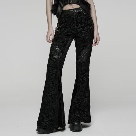 Gothic Court Style Flared Pants