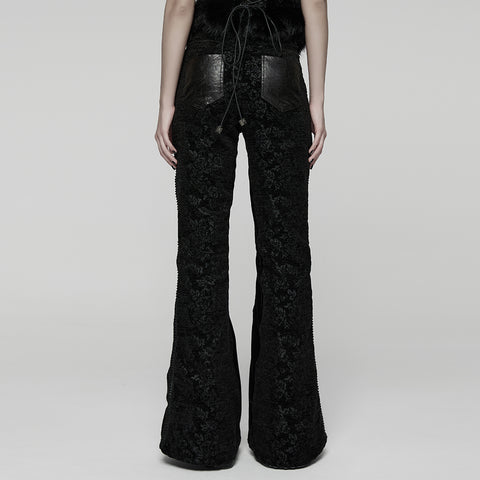 Gothic Court Style Flared Pants