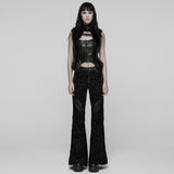Gothic Court Style Flared Pants