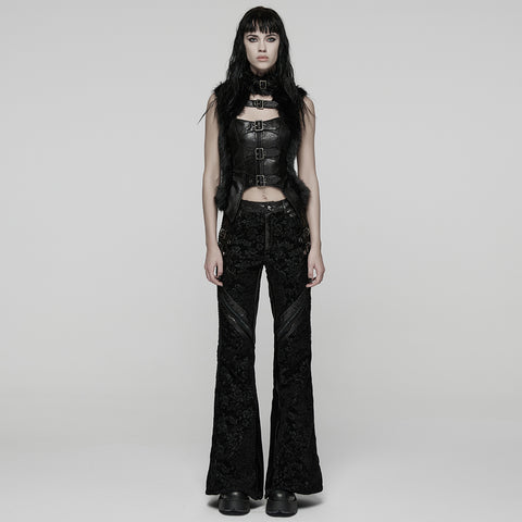 Gothic Court Style Flared Pants