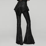 Goth Flared Skirt Pants