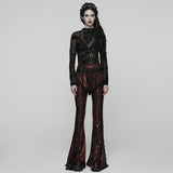 Goth Flared Skirt Pants