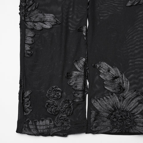 Goth Floral Lace Leggings