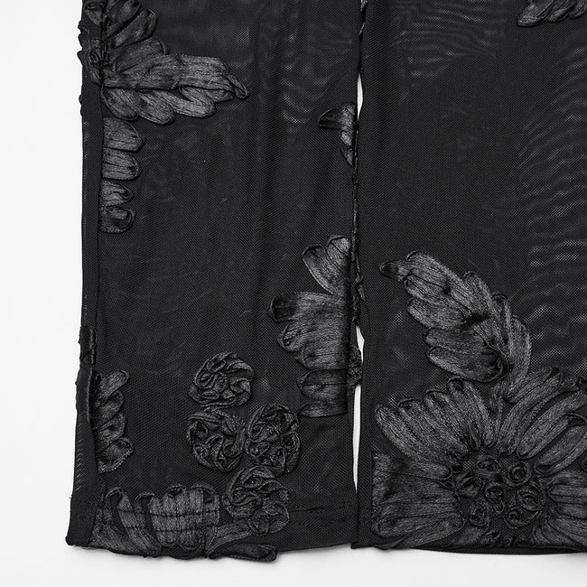 Goth Floral Lace Leggings