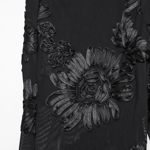 Goth Floral Lace Leggings