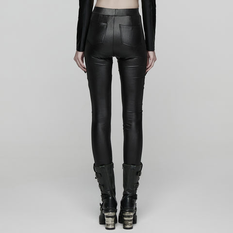 Punk Woven-Cross Leggings