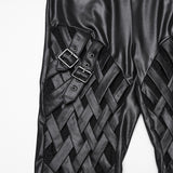 Punk Woven-Cross Leggings