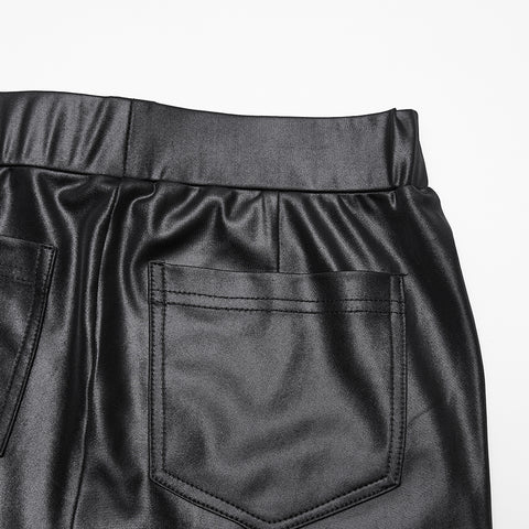 Punk Woven-Cross Leggings