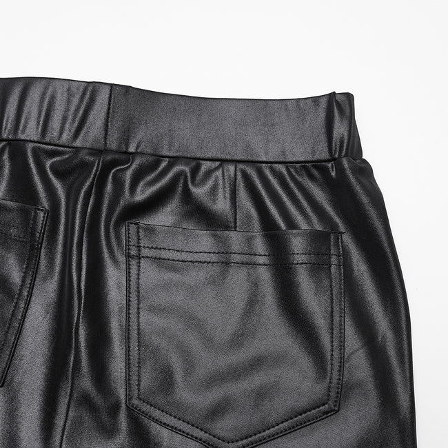 Punk Woven-Cross Leggings