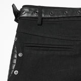 Punk Low-waist Wide-Leg Pants