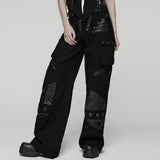 Punk Low-waist Wide-Leg Pants