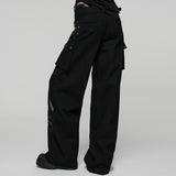 Punk Low-waist Wide-Leg Pants