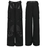 Punk Low-waist Wide-Leg Pants