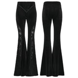Goth Velvet Flared Trousers