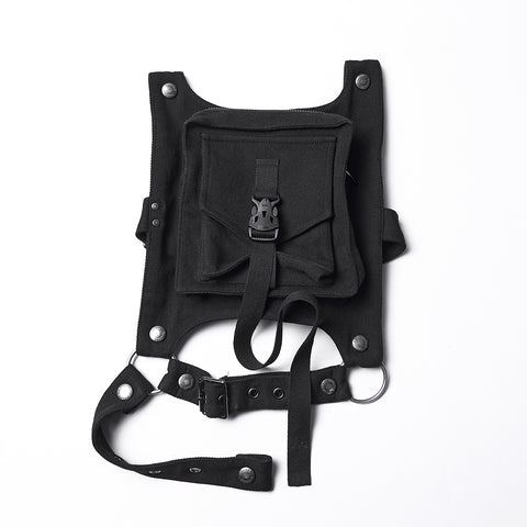 Punk Detachable Leg Pockets Leggings