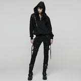 Punk Detachable Leg Pockets Leggings
