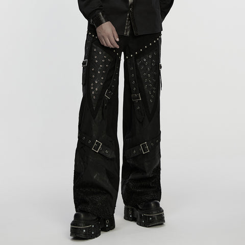 Punk street rock straight pants