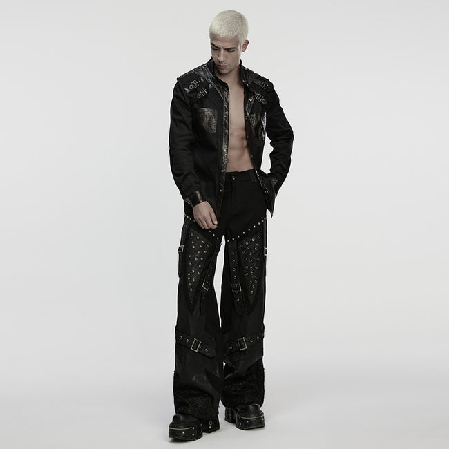 Punk street rock straight pants