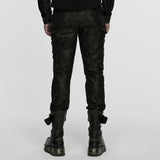 Punk mottled printed pants