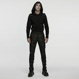 Punk mottled printed pants