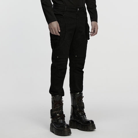 Punk techwear denim pants