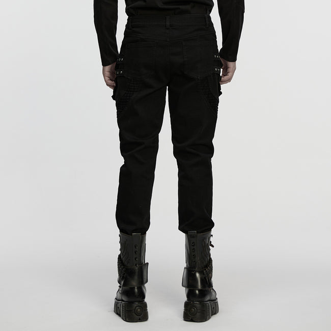 Punk techwear denim pants
