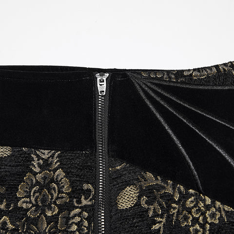 Gothic Retro Jacquard Embroidered Pants