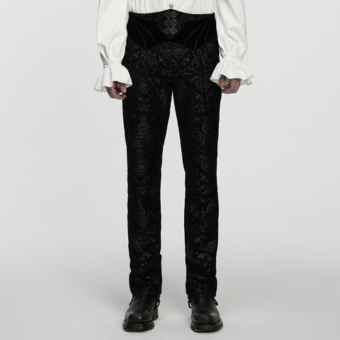 Gothic Retro Jacquard Embroidered Pants